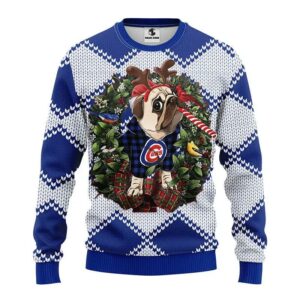 Chicago Cubs Pub Dog Ugly Christmas Sweater, MLB Christmas Sweater