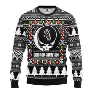 Chicago White Sox Grateful Dead Ugly Christmas Sweater, MLB Christmas Sweater