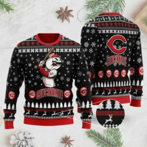 Cincinnati Reds Mascot Ugly Christmas Sweater, MLB Christmas Sweater