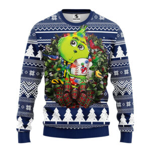 Cleveland Indians Grinch Hug Ugly Christmas Sweater, Grinch Xmas Sweater