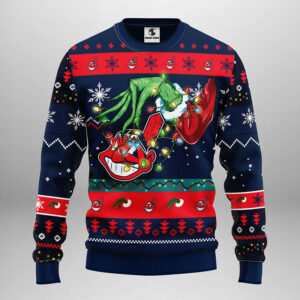 Cleveland Indians Grinch Ugly Christmas Sweater, Grinch Xmas Sweater