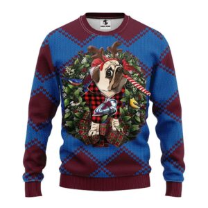 Colorado Avalanche Pub Dog Ugly Christmas Sweater, NHL Christmas Sweater