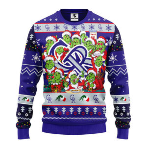 Colorado Rockies 12 Grinch Xmas Day Ugly Christmas Sweater, Grinch Xmas Sweater
