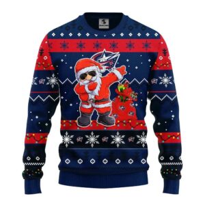 Columbus Blue Jackets Dabbing Santa Claus Ugly Christmas Sweater, NHL Christmas Sweater