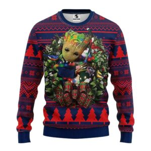 Columbus Blue Jackets Groot Hug Ugly Christmas Sweater, NHL Christmas Sweater