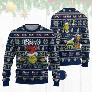 Coors Banquet Grinch Ugly Sweater, Grinch Holiday Sweater