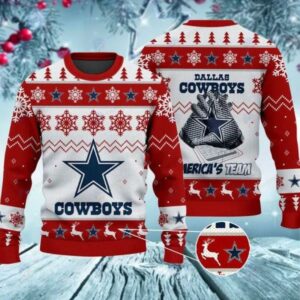 Dallas Cowboys America?s Team Christmas Ugly Sweater, Christmas Sweater Dallas Cowboys
