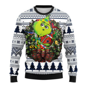 Dallas Cowboys Grinch Hug Ugly Christmas Sweater, Grinch Xmas Sweater