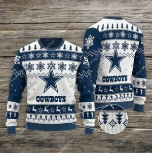Dallas Cowboys NFL Ugly Christmas Sweater, NFL Christmas Sweater