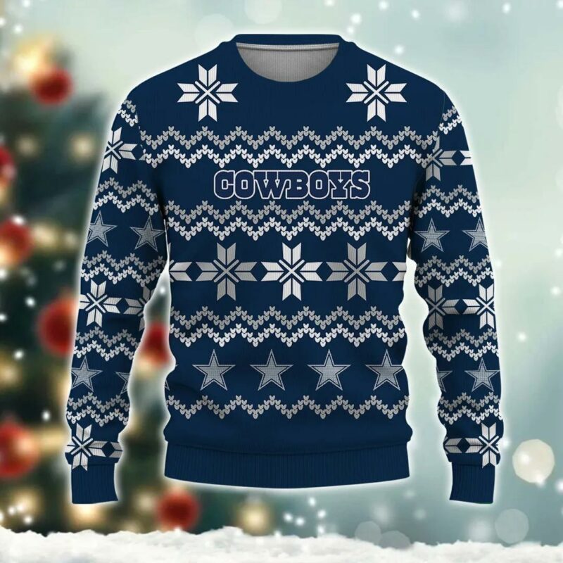 Dallas Cowboys Ugly Christmas Sweater, NFL Christmas Sweater