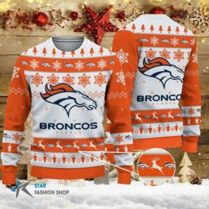 Denver Broncos NFL Ugly Christmas Sweater, NFL Christmas Sweater