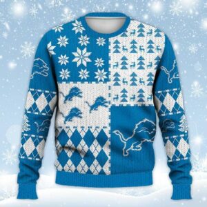 Detroit Lions Ugly Sweater Christmas, NFL Christmas Sweater