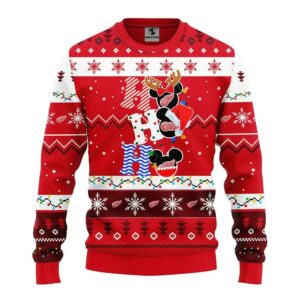 Detroit Red Wings Hohoho Ugly Christmas Sweater, NHL Christmas Sweater