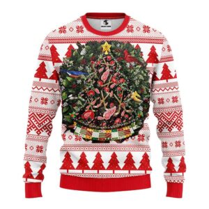 Detroit Red Wings Tree Ball Ugly Christmas Sweater, NHL Christmas Sweater