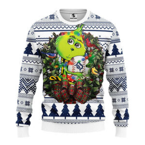 Detroit Tigers Grinch Hug Ugly Christmas Sweater, Grinch Xmas Sweater