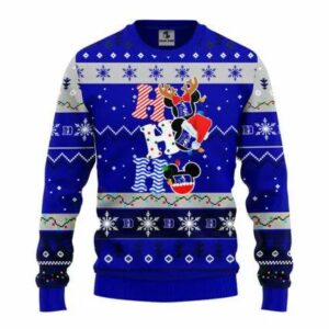 Duke Blue Devils Hohoho Ugly Christmas Sweater, NCAA Christmas Sweater