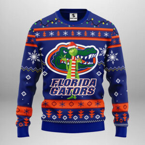 Florida Gators Funny Grinch Ugly Christmas Sweater, Grinch Xmas Sweater