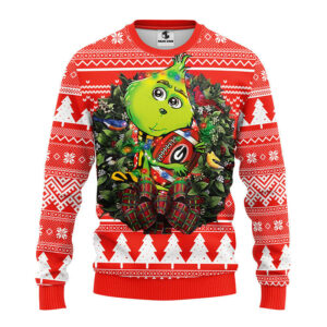 Georgia Bulldogs Grinch Hug Ugly Christmas Sweater, Grinch Xmas Sweater