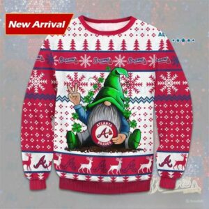 Gnome Atlanta Braves Ugly Christmas Sweater, MLB Christmas Sweater