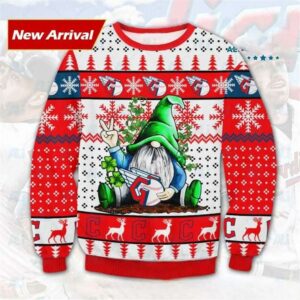 Gnome Cleveland Guardians Ugly Christmas Sweater, MLB Christmas Sweater