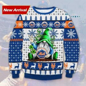 Gnome New York Mets Ugly Christmas Sweater, MLB Christmas Sweater