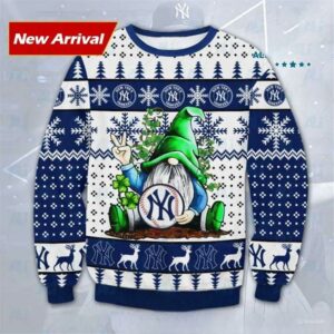 Gnome New York Yankees Ugly Christmas Sweater, MLB Christmas Sweater