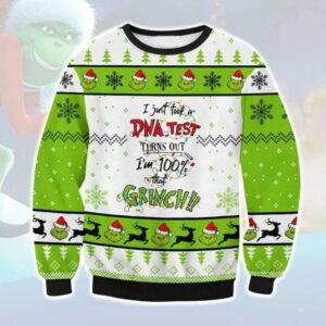 Grinch DNA Test Ugly Sweater, Grinch Holiday Sweater