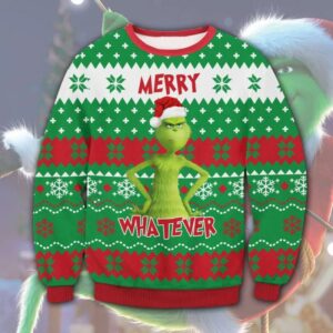 Grinch For Christmas Gifts Ugly Christmas Holiday Sweater, Grinch Holiday Sweater