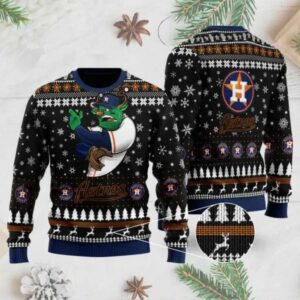 Houston Astros Mascot Ugly Christmas Sweater, MLB Christmas Sweater
