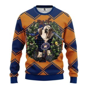 Houston Astros Pub Dog Ugly Christmas Sweater, MLB Christmas Sweater