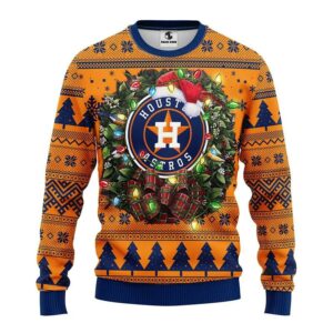 Houston Astros Santa Hat Ugly Sweater, MLB Christmas Sweater