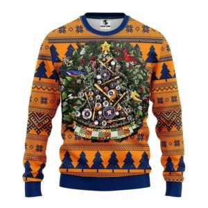 Houston Astros Tree Christmas Ugly Sweater, MLB Christmas Sweater