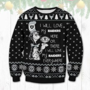I love My Las Vegas Raiders Ugly Christmas Sweater, NFL Christmas Sweater