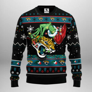 Jacksonville Jaguars Grinch Ugly Christmas Sweater, Grinch Xmas Sweater