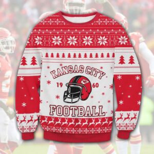 Kansas City Chiefs 1960 Ugly Christmas Sweater, NFL Christmas Sweater
