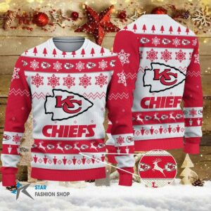 Kansas City Chiefs Ugly Christmas Sweater, NFL Christmas Sweater