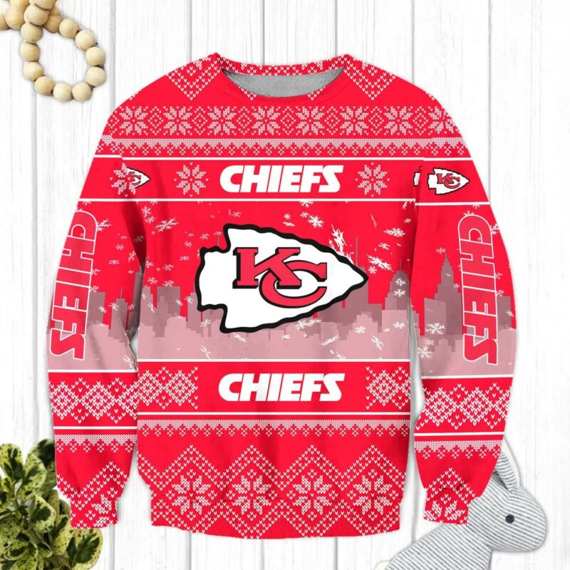 Kansas City Chiefs Ugly Sweater, NFL Christmas Sweater