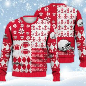 Kansas City Chiefs Ugly Sweater Christmas, NFL Christmas Sweater