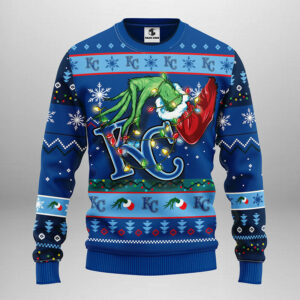 Kansas City Royals Grinch Ugly Christmas Sweater, Grinch Xmas Sweater