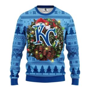Kansas City Royals Santa Hat Ugly Christmas Sweater, MLB Christmas Sweater