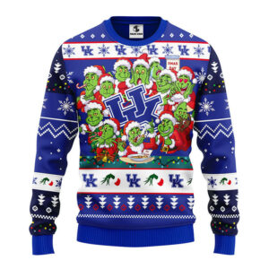Kentucky Wildcats 12 Grinch Xmas Day Ugly Christmas Sweater, Grinch Xmas Sweater