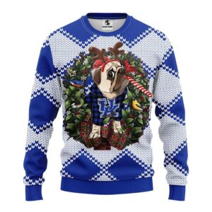 Kentucky Wildcats Pub Dog Ugly Christmas Sweater, NCAA Christmas Sweater