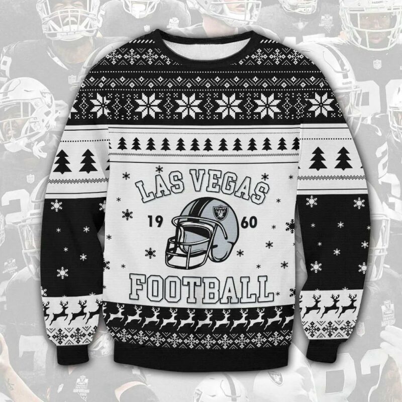 Las Vegas Raiders 1960 Christmas Sweater, NFL Christmas Sweater