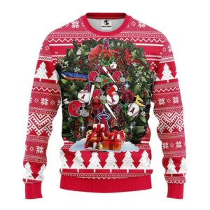 Los Angeles Angels Christmas Tree Ugly Christmas Sweater, MLB Christmas Sweater