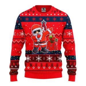 Los Angeles Angels Dabbing Santa Claus Ugly Christmas Sweater, MLB Christmas Sweater