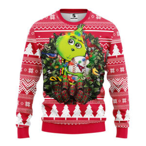 Los Angeles Angels Grinch Hug Ugly Christmas Sweater, Grinch Xmas Sweater