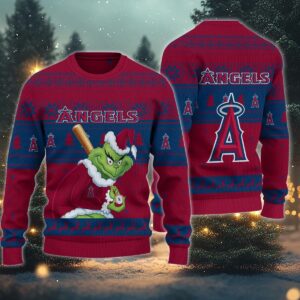 Los Angeles Angels Grinch Stolen Ugly Christmas Sweater, MLB Christmas Sweater