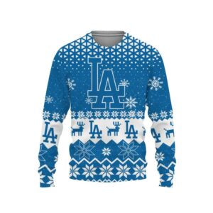 Los Angeles Dodgers Baseball Ugly Christmas Sweater, MLB Christmas Sweater
