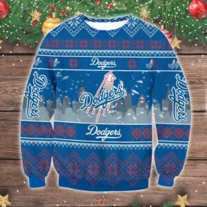 Los Angeles Dodgers Ugly Christmas Sweater, MLB Christmas Sweater