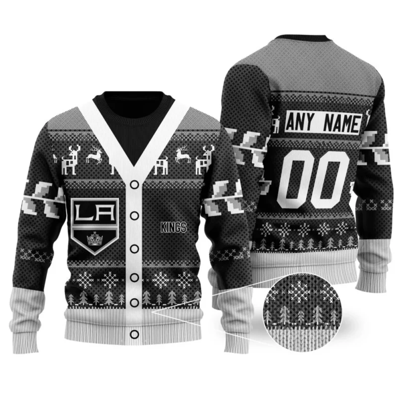 NHL Los Angeles Kings | Personalized Name &amp; Number Unisex Sweater For Christmas Season